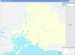 Valdez-Cordova Borough (County) Basic Wall Map